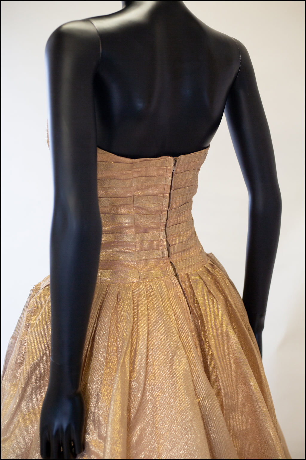 Vintage 1950s Gold Lame Ballgown Dress ALEXANDRA-KING Vintage 1950s Gold Lame Ballgown Dress ALEXANDRA-KING