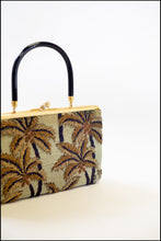 Vintage 1950s Beaded Palm Tree Handbag