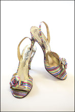 vintage 1970s rainbow disco shoes Alexandra King