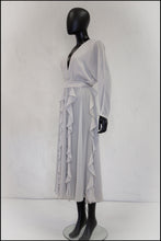 vintage 1980s pleat crepe dress alexandra king 