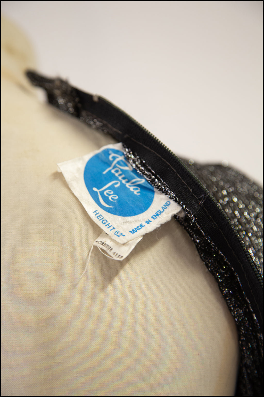 Vintage 1970s Silver Lurex Knit Maxi Dress