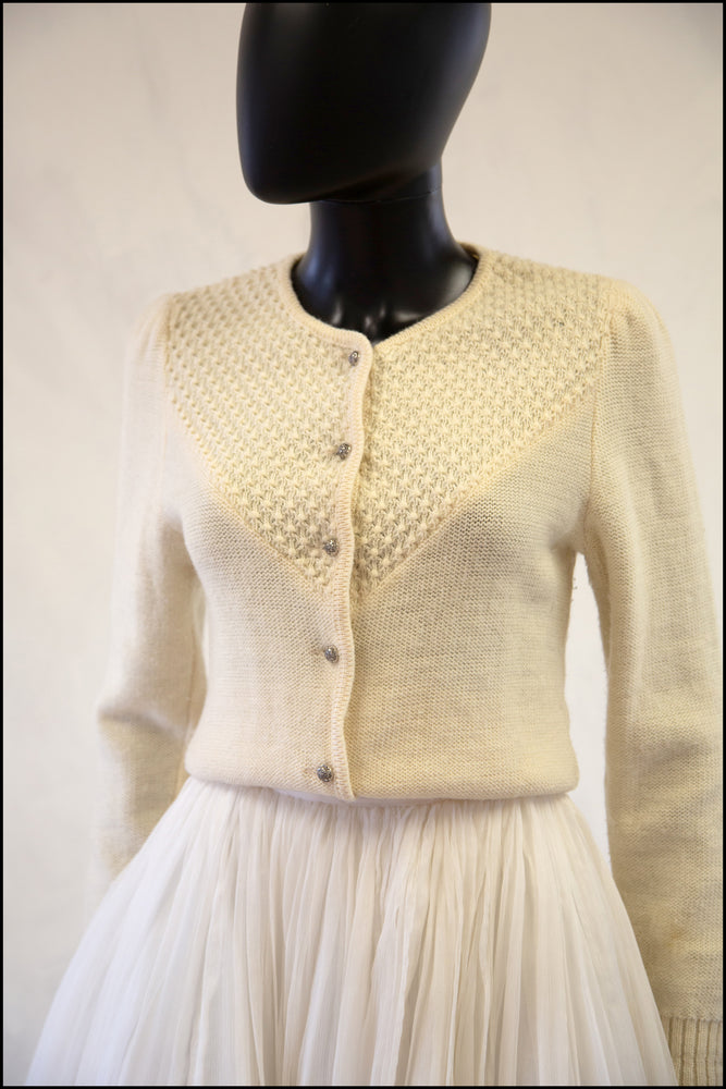 vintage Arber wool knit cardigan Alexandra King 