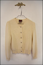 vintage Arber wool knit cream cardigan Alexandra King