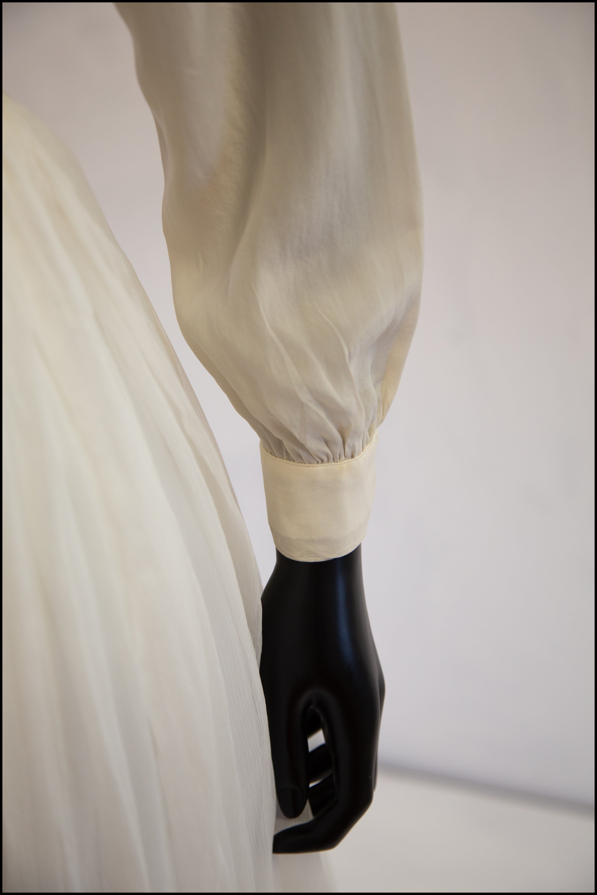 Vintage 1930s Cream Silk Lace Blouse