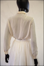 Vintage 1930s Cream Silk Lace Blouse
