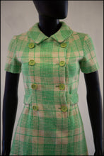 Vintage 1960s Green Wool Bullocks Wiltshire Mini Dress