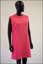 raspberry pink 1960s mini dress alexandra king