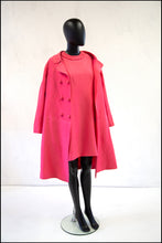 1960s raspberry pink silk crepe mini dress and coat  Alexandra King Vintage