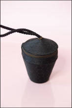 Vintage 1950s Black Silk 'Honey Pot' Evening Bag