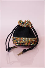 Vintage 1940s Rainbow Beaded Evening Bag