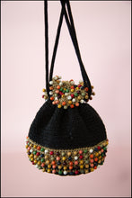 Vintage 1940s Rainbow Beaded Evening Bag