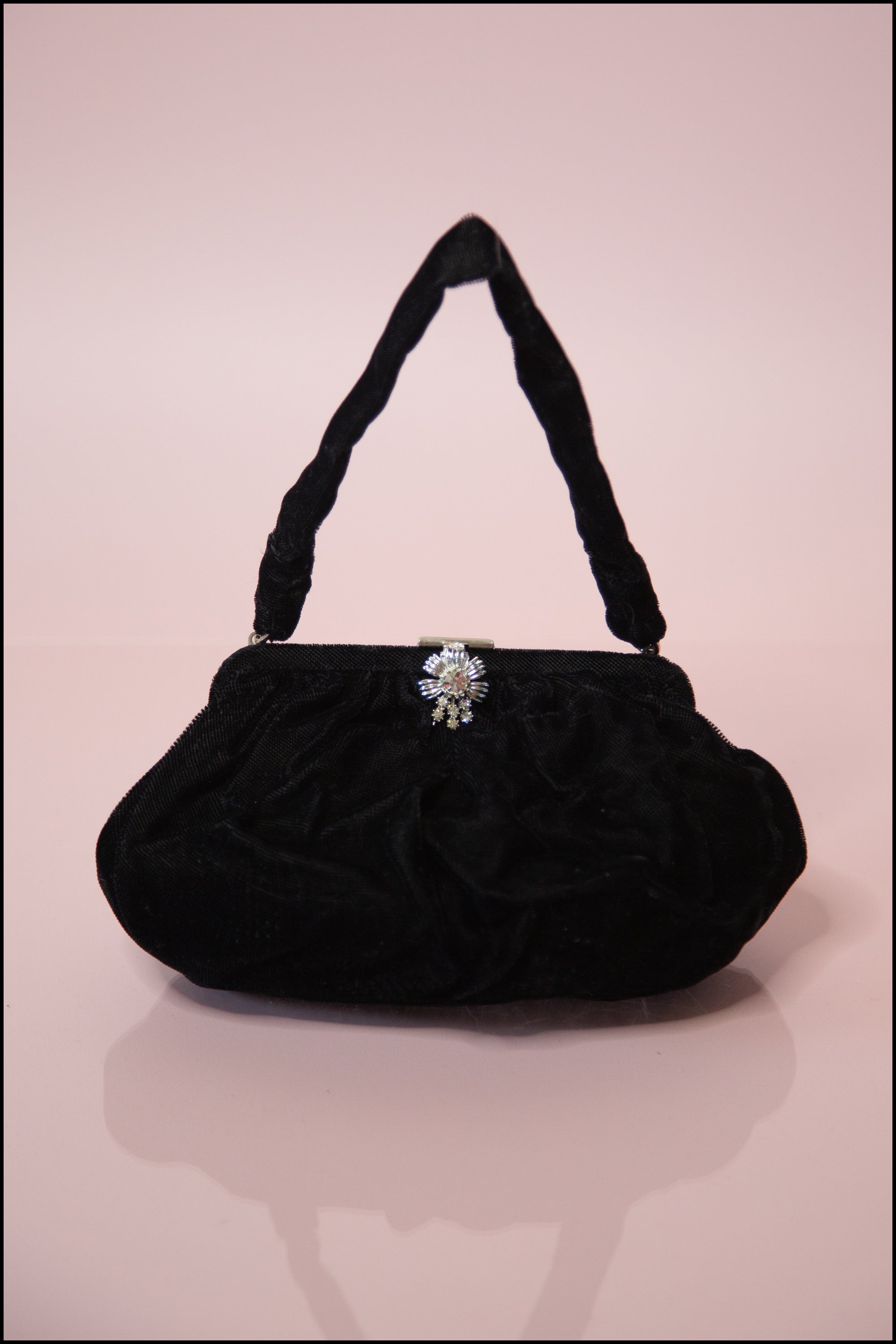 Black Satin Chain Strap Clutch Bag | New Look
