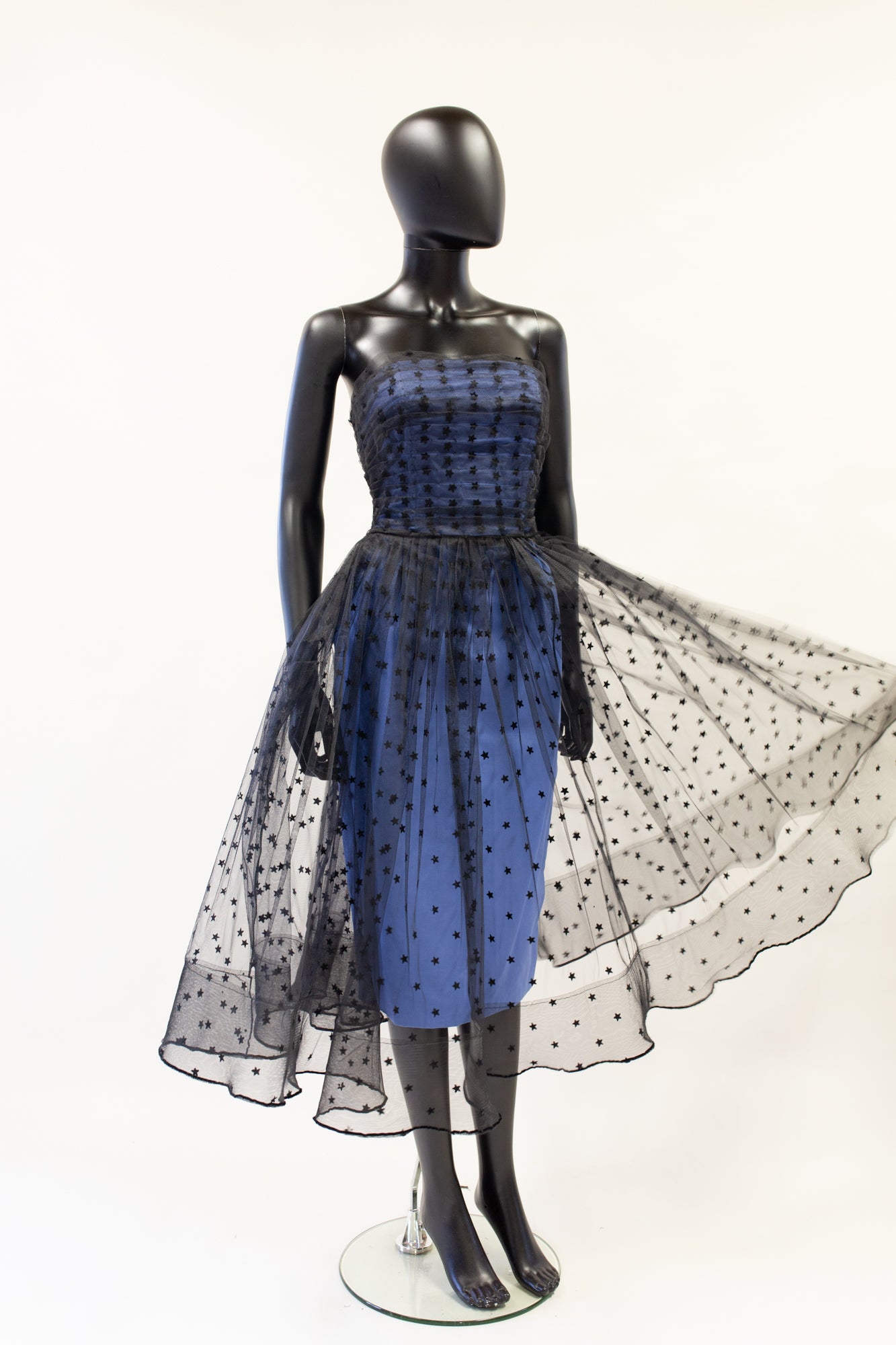 black star tulle midi dress by Alexandra King