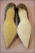 Vintage 1950s Gold Polka Dot Shoes Size 5