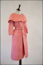 Vintage 1950s Pink Silk Dress Set