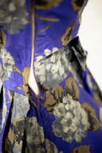 Vintage 1950s Purple Hydrangea Dress