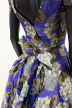 Vintage 1950s Purple Hydrangea Dress