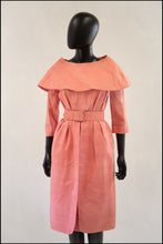 Vintage 1950s Pink Silk Dress Set