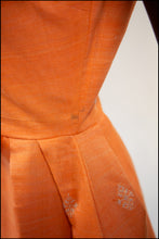 Vintage 1960s Orange Cotton Dress