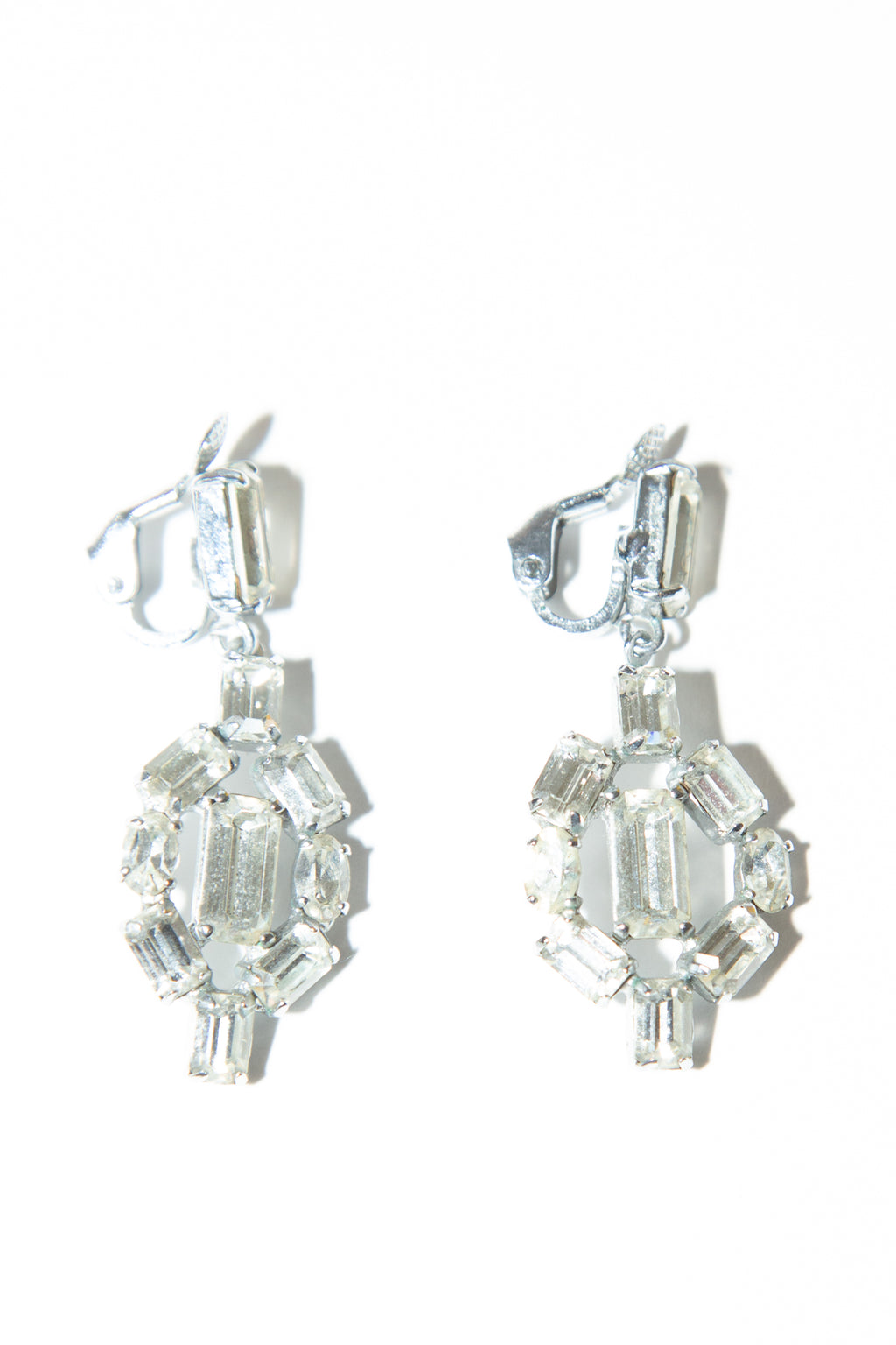 Vintage 1960s Crystal Drop Earrings
