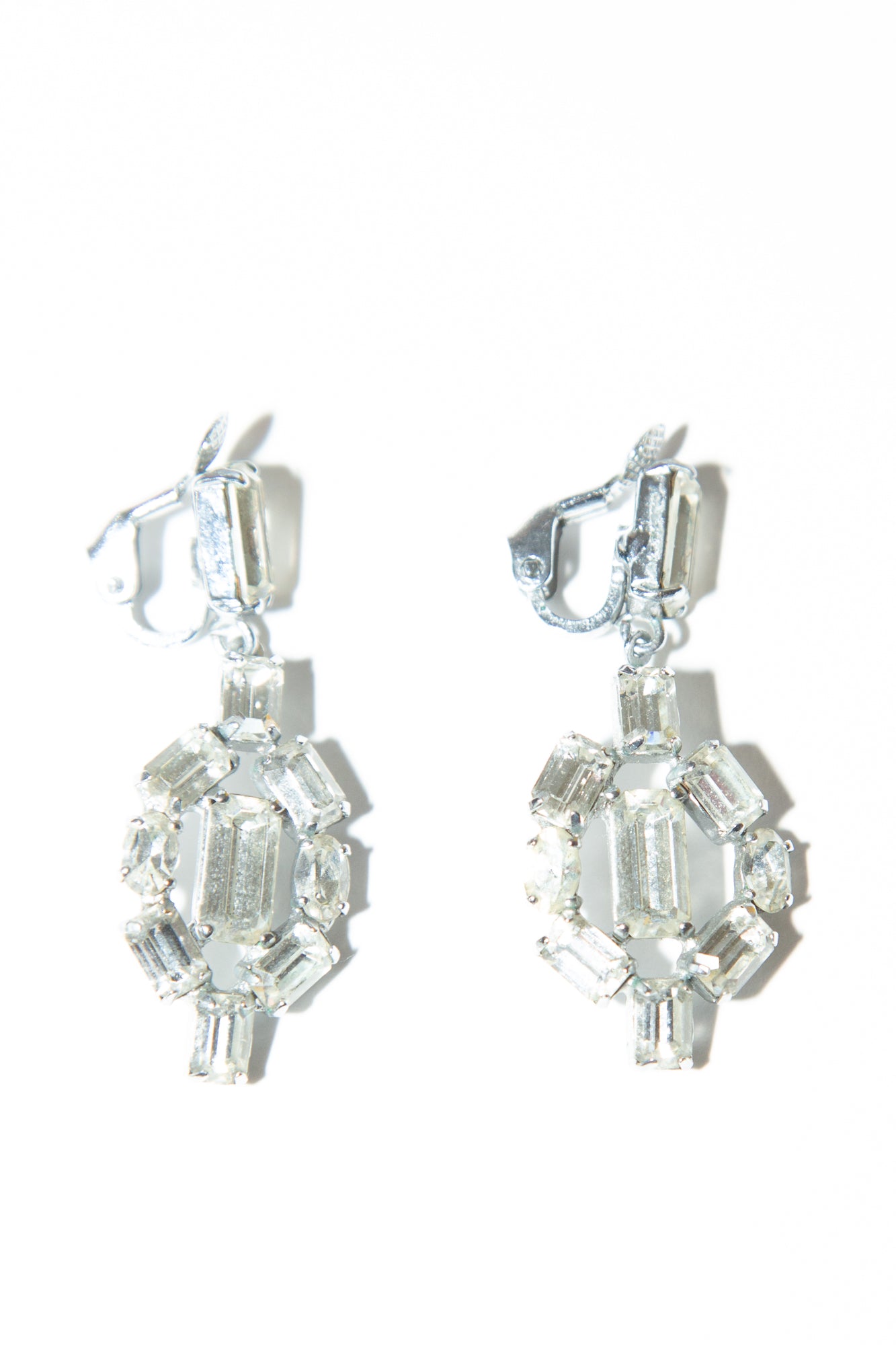 Vintage 1960s Crystal Drop Earrings