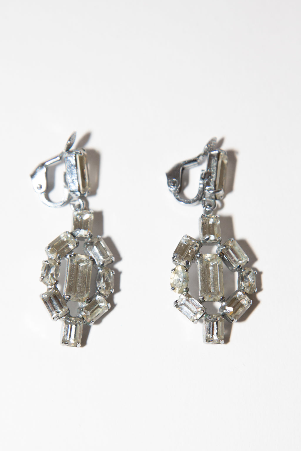 Vintage 1960s Crystal Drop Earrings
