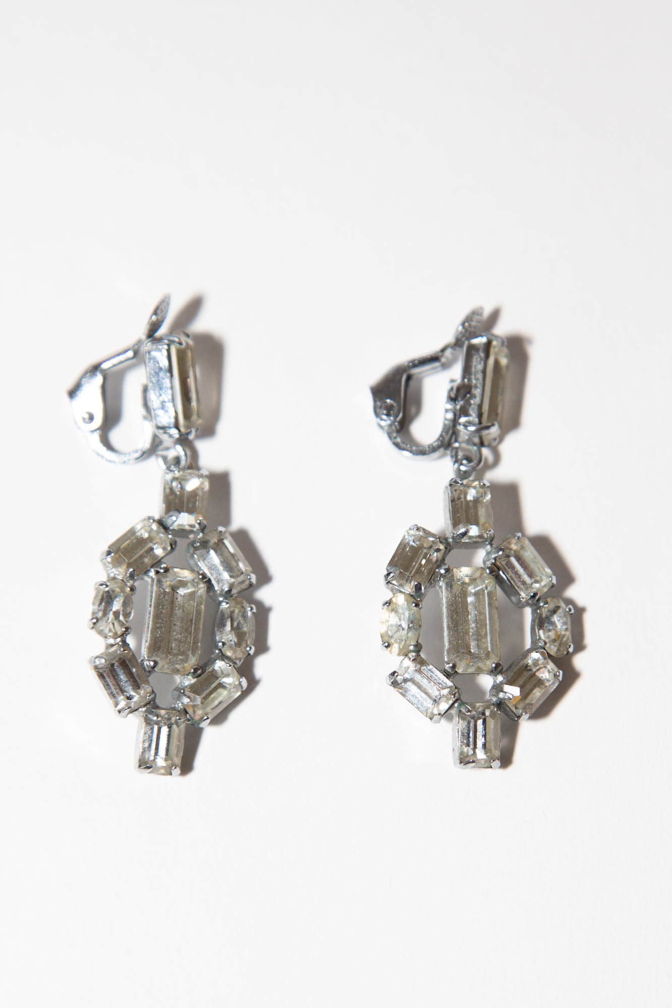 Vintage 1960s Crystal Drop Earrings