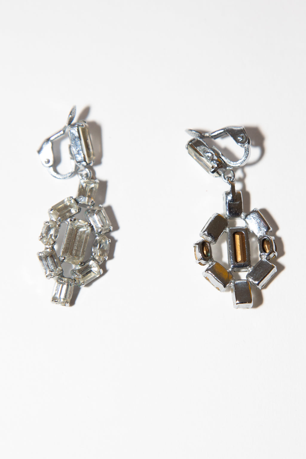 Vintage 1960s Crystal Drop Earrings