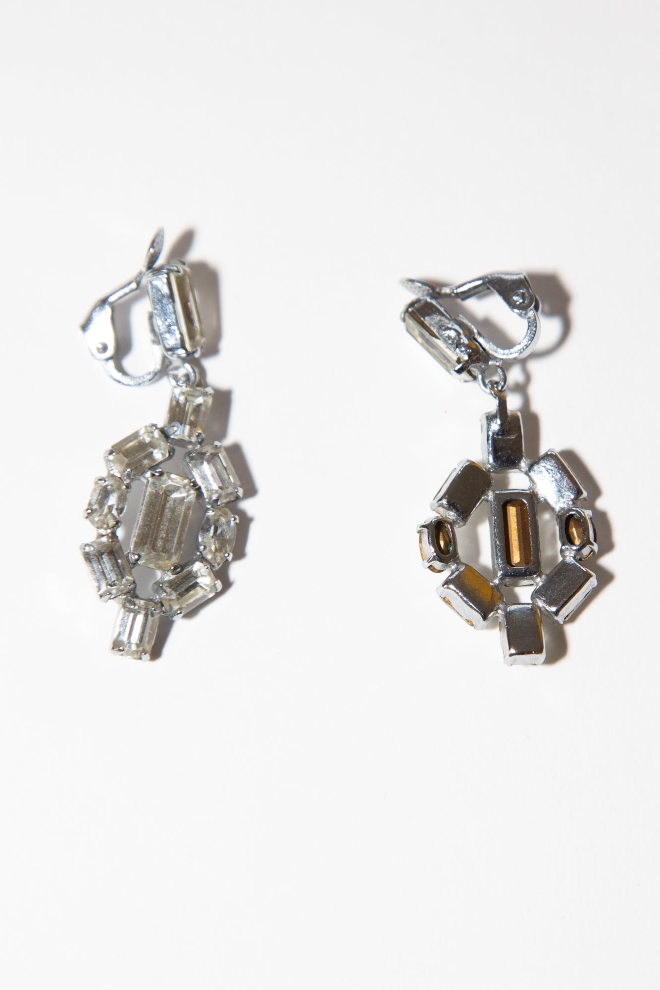 Vintage 1960s Crystal Drop Earrings