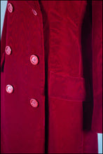 Vintage 1960s Christian Dior Red Velvet Coat