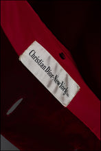 Vintage 1960s Christian Dior Red Velvet Coat