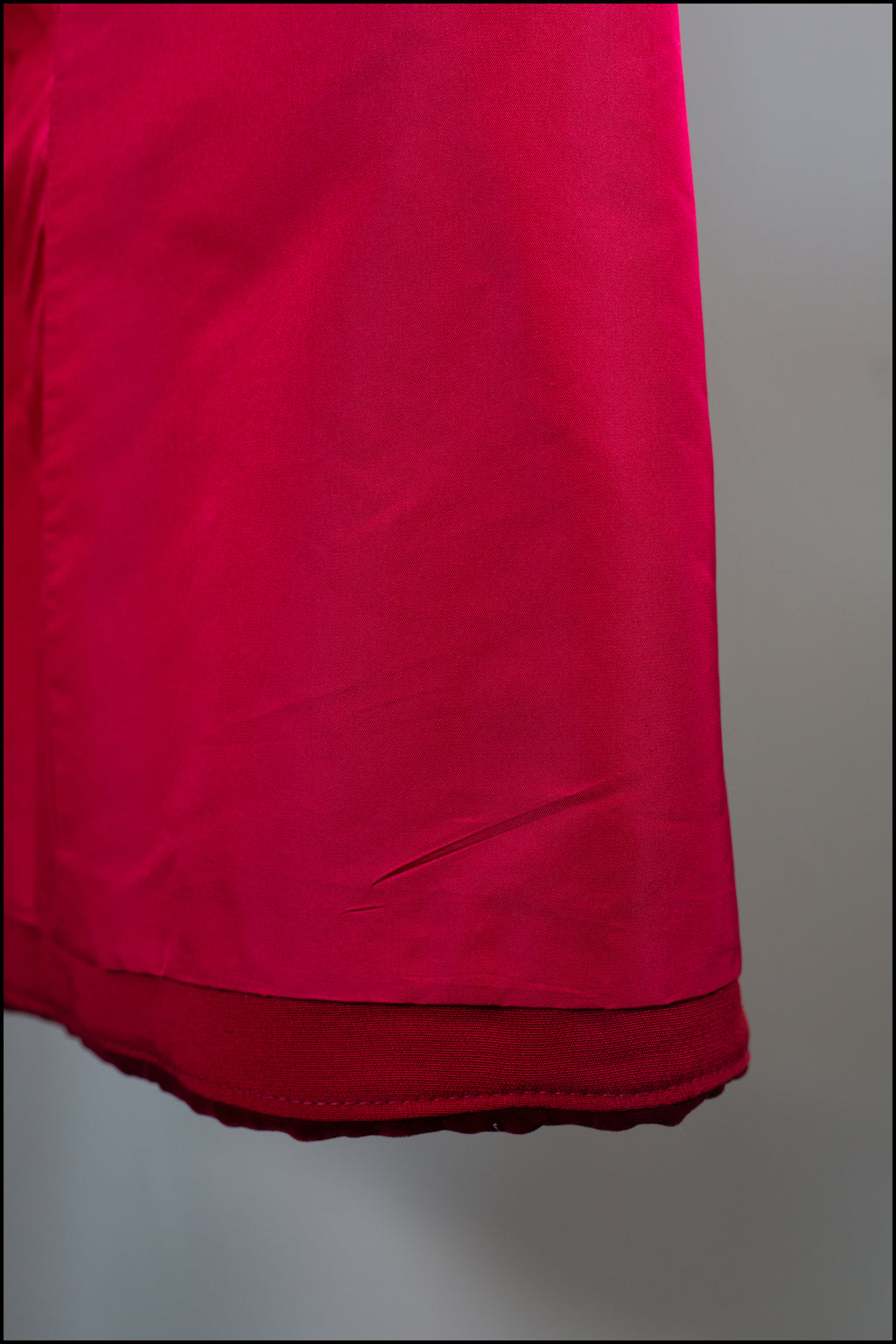 Vintage 1960s Christian Dior Red Velvet Coat