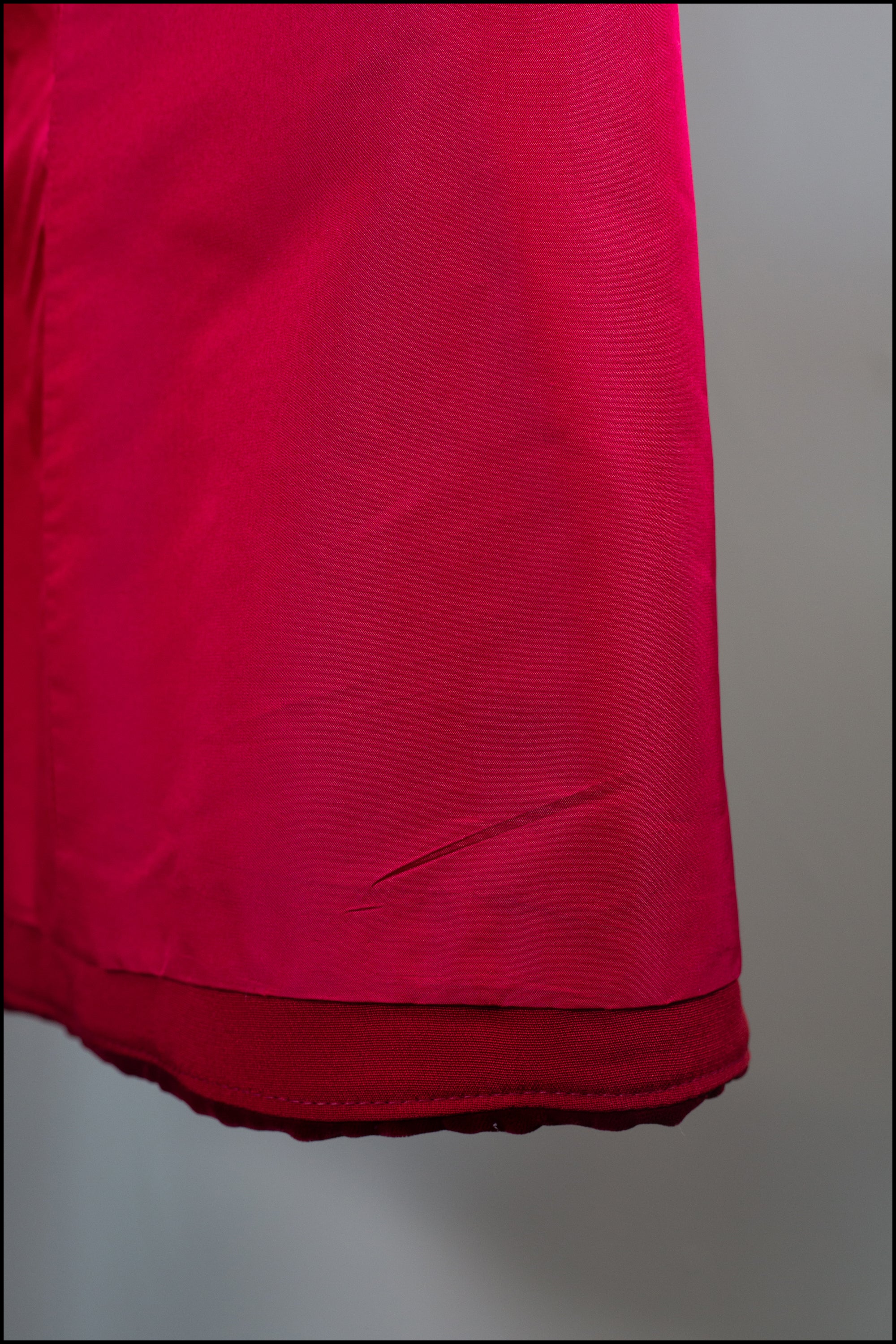 Vintage 1960s Christian Dior Red Velvet Coat