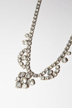 Vintage 1950s Floral Rhinestone Debutant Necklace