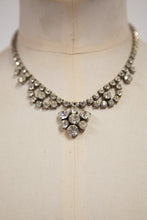 Vintage 1950s Floral Rhinestone Debutant Necklace
