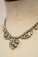 Vintage 1950s Floral Rhinestone Debutant Necklace