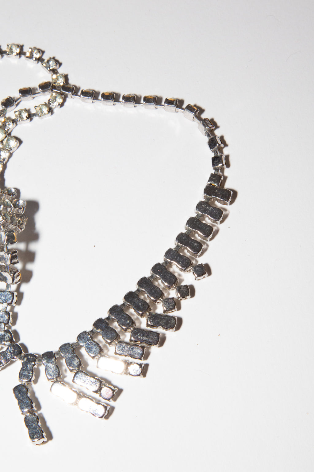Vintage 1950s Art Deco Crystal Debutant Necklace