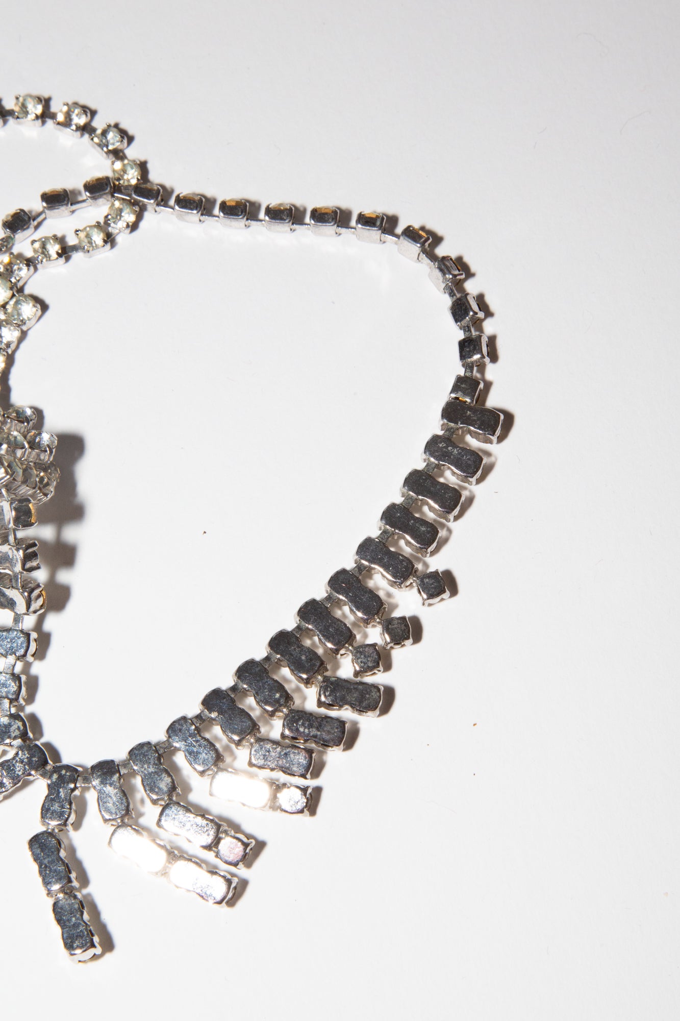 Vintage 1950s Art Deco Crystal Debutant Necklace