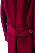 Vintage 1960s Christian Dior Red Velvet Coat