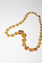 Vintage 1960s Light Amber Crystal Necklace