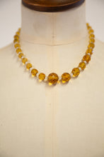 Vintage 1960s Light Amber Crystal Necklace