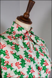 Vintage 1960s Holly Holiday Blouse