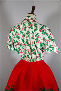 Vintage 1960s Holly Holiday Blouse