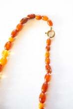 Vintage 1940s Amber and Glass Necklace