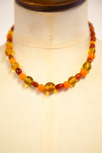 Vintage 1940s Amber and Glass Necklace