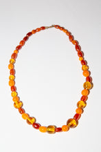Vintage 1940s Amber and Glass Necklace
