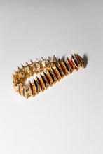 Vintage 1980s Blue Red Gold Bracelet