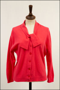 Vintage 1960s Hot Pink Pringle Cardigan