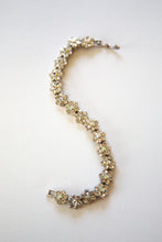 Vintage 1960s Crystal Flower Bracelet