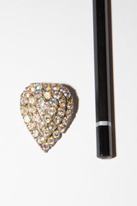 Vintage 1940s Iridescent Sweet Heart Brooch